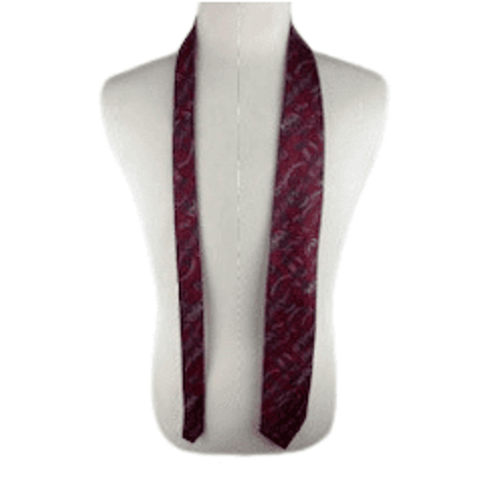 Bachrach men's red paisley tie
